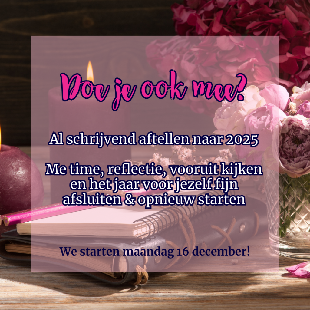 Aftelkalender: Schrijven naar 2025